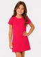 Select - Vestido Infantil Feminino em Malha Puvil Azul - variação: Rosa