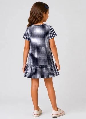 Select - Vestido Infantil Feminino Estampado Azul - SELECT