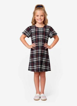 Select - Vestido Infantil Feminino Estampado Bege - SELECT