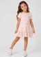 Select - Vestido Infantil Feminino Estampado Bege - variação: Bege