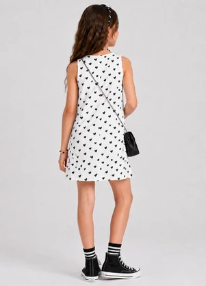 Select - Vestido Infantil Feminino Estampado Bege - SELECT
