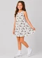 Select - Vestido Infantil Feminino Estampado Branco - variação: Branco