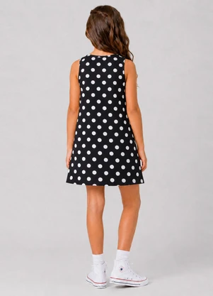 Select - Vestido Infantil Feminino Estampado Preto - SELECT