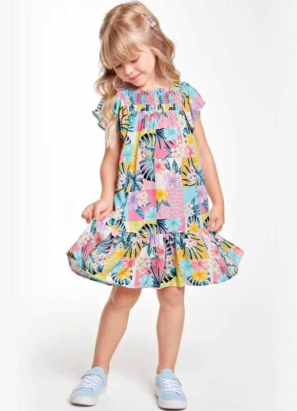 Trick Nick - Vestido Infantil Feminino Estampado Rosa