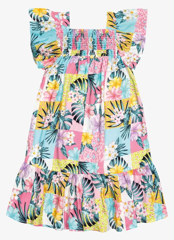 Trick Nick - Vestido Infantil Feminino Estampado Rosa 3