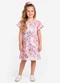 Select - Vestido Infantil Feminino Estampado Vermelho - variação: Rosa