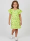 Select - Vestido Infantil Feminino Estampado Vermelho - variação: Verde