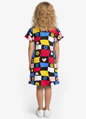 Select - Vestido Infantil Feminino Estampado Vermelho - SELECT