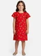 Select - Vestido Infantil Feminino Estampado Vermelho - variação: Vermelho
