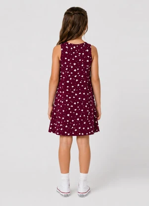 Select - Vestido Infantil Feminino Estampado Vermelho - SELECT