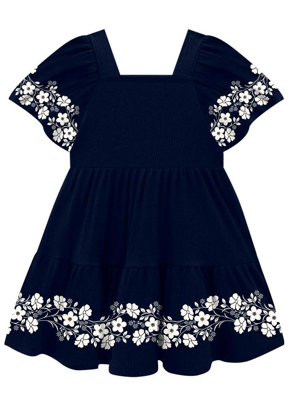 Milon - Vestido Infantil Feminino Marinho 2