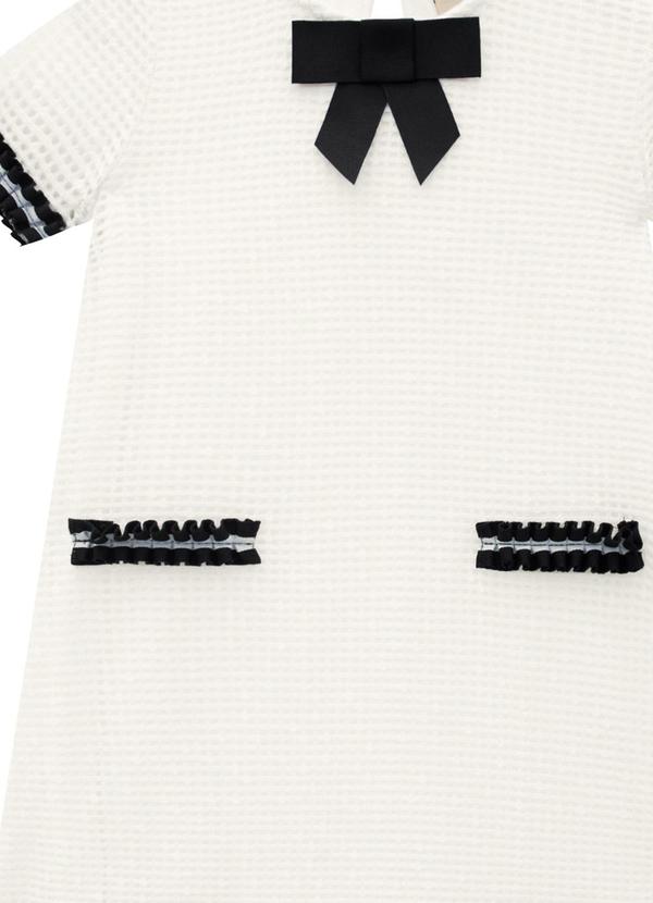 Milon - Vestido Infantil Feminino Off White 2