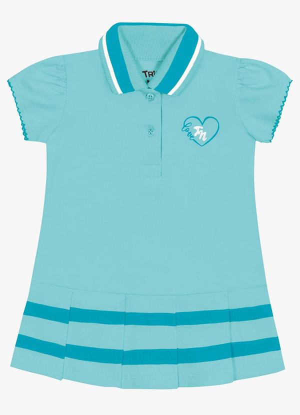 Trick Nick - Vestido Infantil Menina Polo Azul