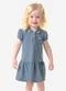 Trick Nick - Vestido Infantil Feminino Polo Piquet Rosa - variação: Azul