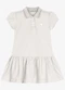 Trick Nick - Vestido Infantil Feminino Polo Piquet Azul - variação: Bege