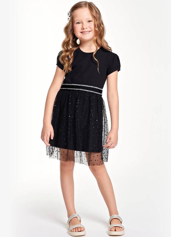 Trick Nick - Vestido Infantil Menina Preto