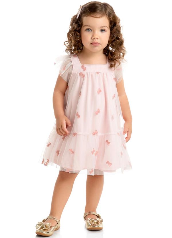 Milon - Vestido Infantil Feminino Rosa