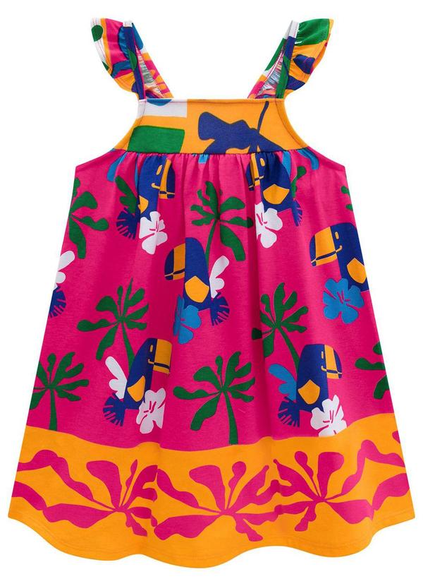 Nanai - Vestido Infantil Feminino Rosa