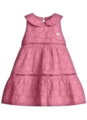 Trick Nick - Vestido Infantil Feminino Tecido Laise Rosa - TRICK NICK