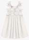 Trick Nick - Vestido Infantil Feminino Tricoline Rosa - variação: Bege