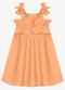Trick Nick - Vestido Infantil Feminino Tricoline Rosa - variação: Laranja