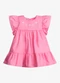 Trick Nick - Vestido Infantil Feminino Tricoline Bege - variação: Rosa