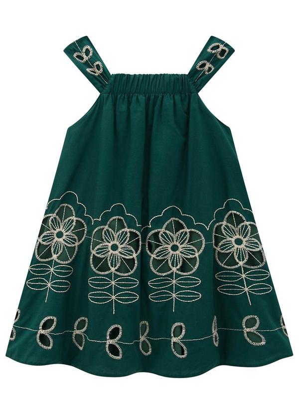 Milon - Vestido Infantil Feminino Verde