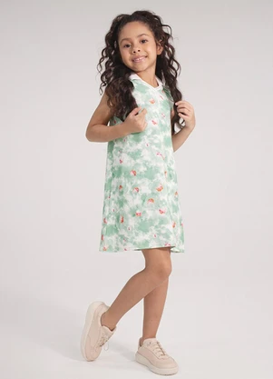 Lilica Ripilica - Vestido Infantil Feminino Verde - LILICA RIPILICA