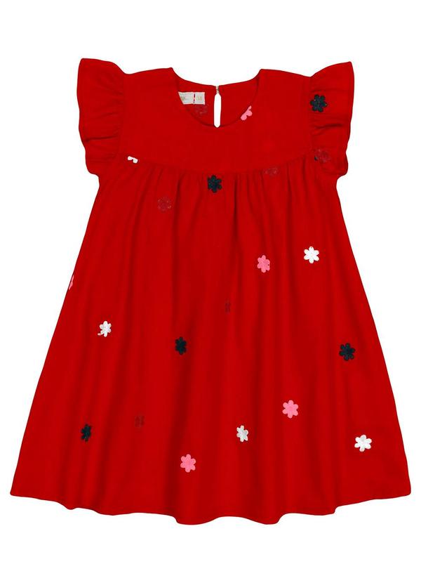 Trick Nick - Vestido Infantil Menina Vermelho