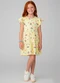 Laluna - Vestido Infantil Flamingo Lillás - variação: Amarelo