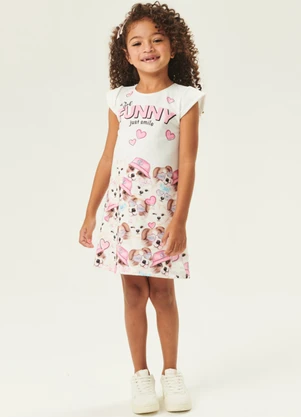 Abrange - Vestido Infantil Funny Branco - ABRANGE