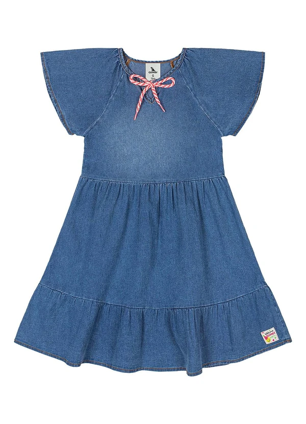 Quimby - Vestido Infantil Jeans Azul 3