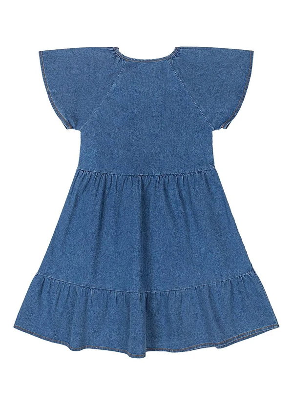 Quimby - Vestido Infantil Jeans Azul 4