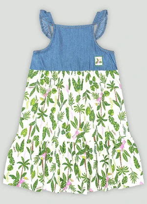 Vestido Infantil Jeans Quimby Azul - QUIMBY