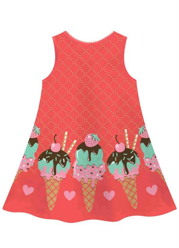 Kyly - Vestido Infantil Laranja 2