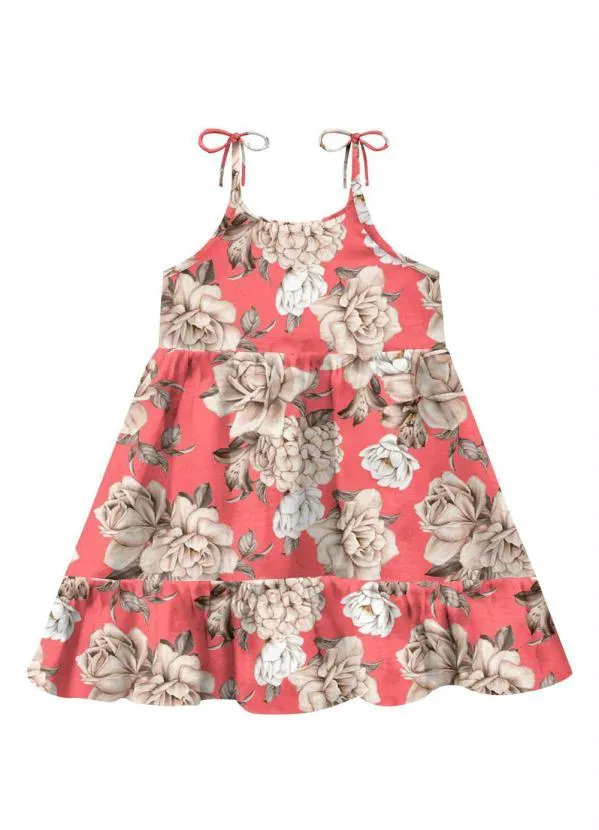 Milon - Vestido Infantil Laranja
