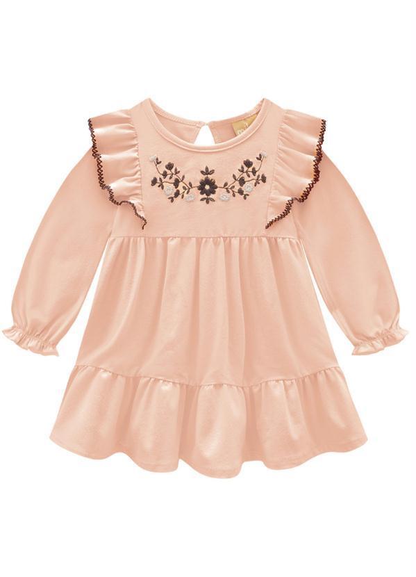 Milon - Vestido Infantil Laranja