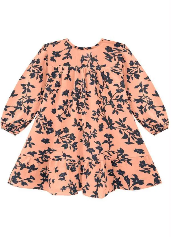 Milon - Vestido Infantil Laranja