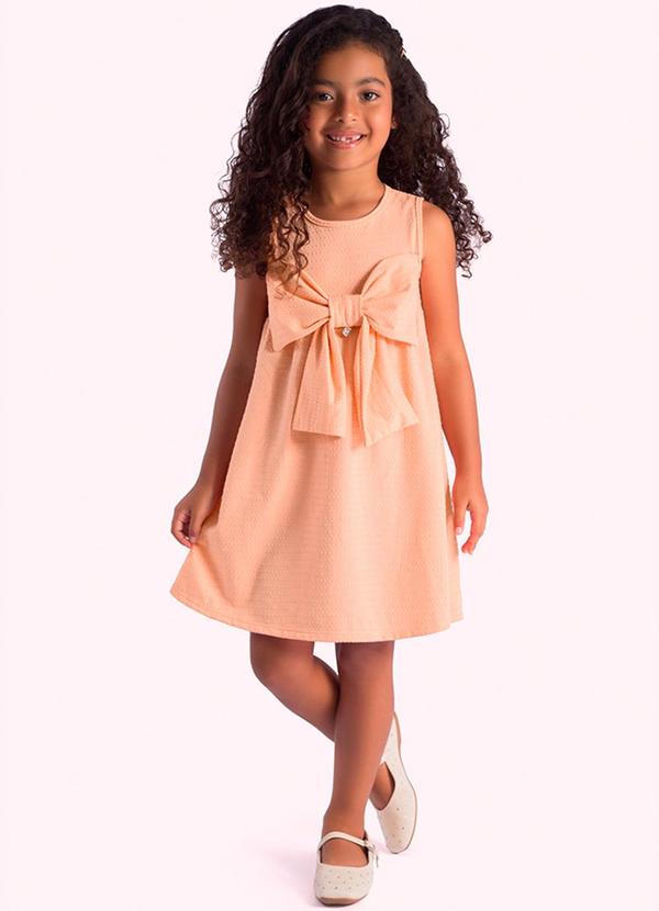 Duduka - Vestido Infantil Laranja