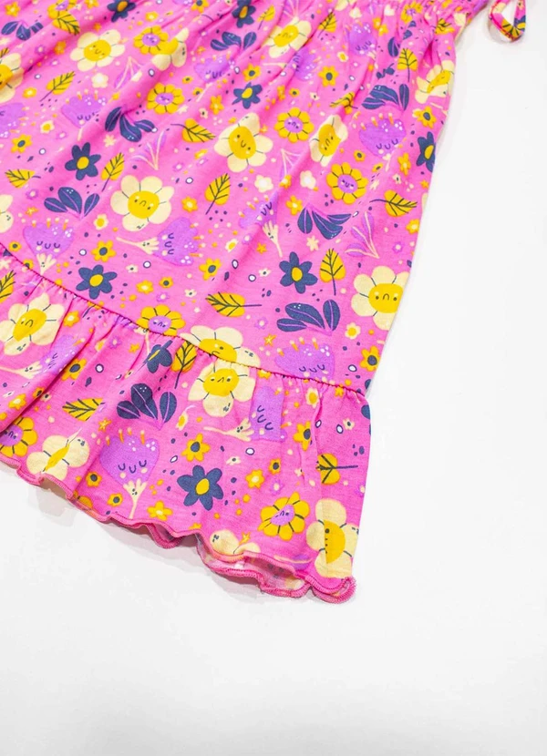 Turminha - Vestido Infantil Lastex Rosa 3