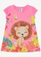 Rovi Kids - Vestido Infantil Leãozinho Verde - variação: Rosa