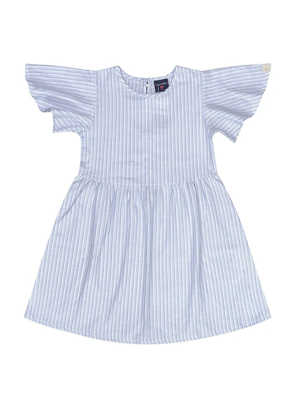Guloseima - Vestido Infantil Listrado Azul
