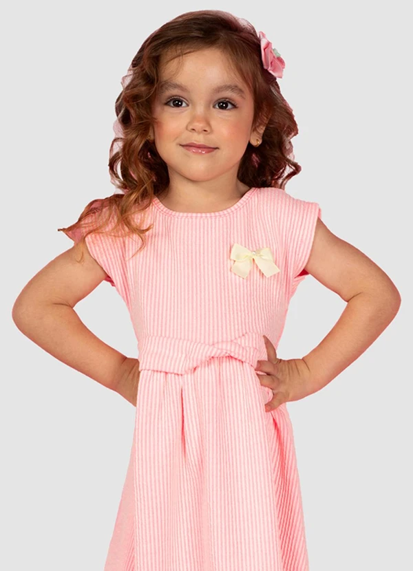 Turminha - Vestido Infantil Lisvete Rosa 2
