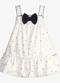 Trick Nick - Vestido Infantil Malha Tech Poá Rosa - variação: Bege