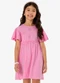 Rovi Kids - Vestido Infantil Malha Texturizada Verde - variação: Rosa