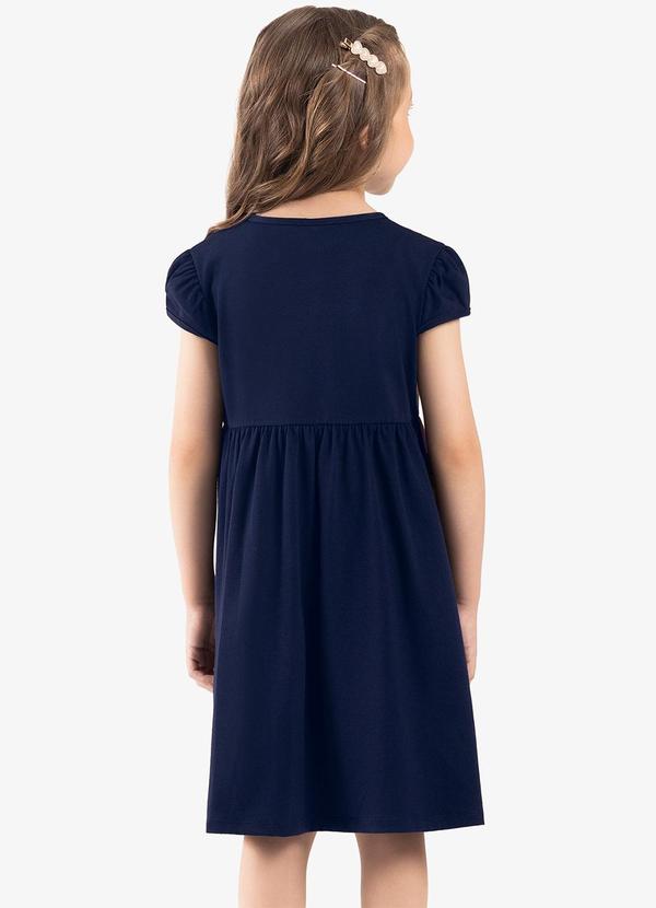 Rovi Kids - Vestido Infantil Manga Curta Azul 3