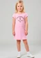 Select - Vestido Infantil Manga Curta Estampado Amarelo - variação: Rosa