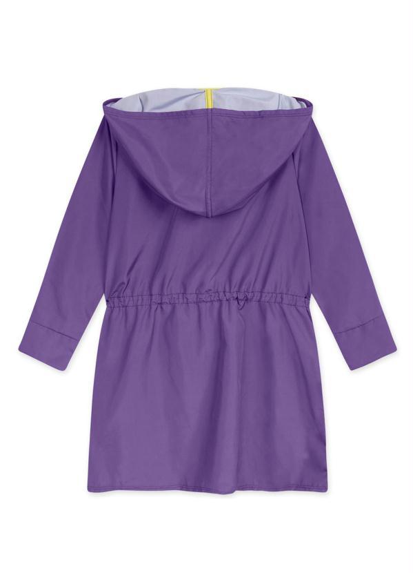 Lilica Ripilica - Vestido Infantil Manga Longa com Capuz Roxo 2