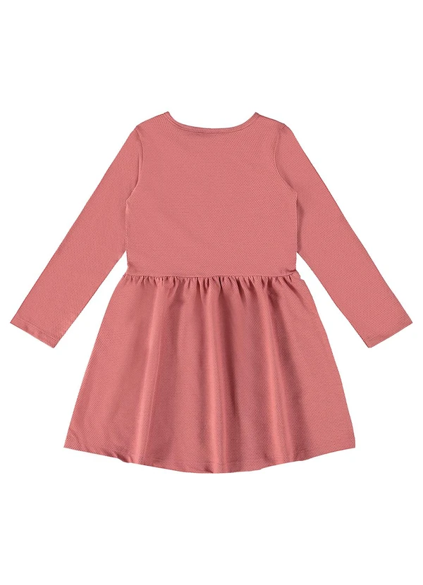 Guloseima - Vestido Infantil Manga Longa Rosa 2
