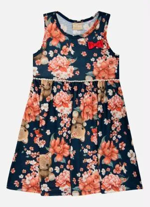 Milon - Vestido Infantil Marinho - MILON